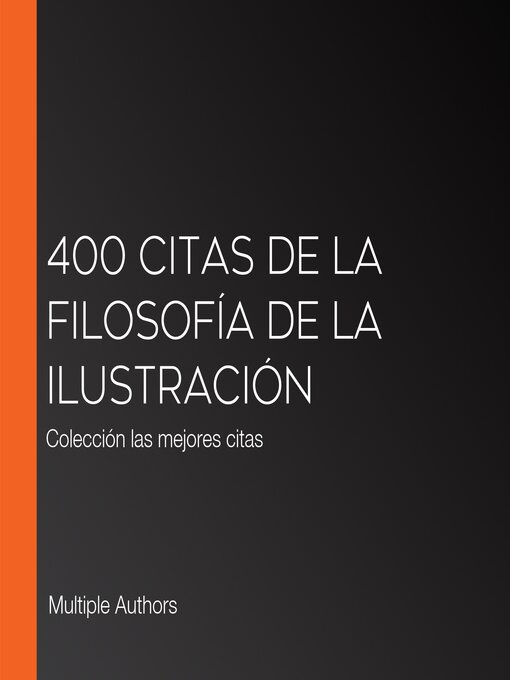 Title details for 400 citas de la filosofía de la Ilustración by Multiple Authors - Available